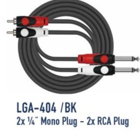 KIRLIN CABLE LGA-404/6M (2*RCA PLUG-2*1/4 MONO PLUG)