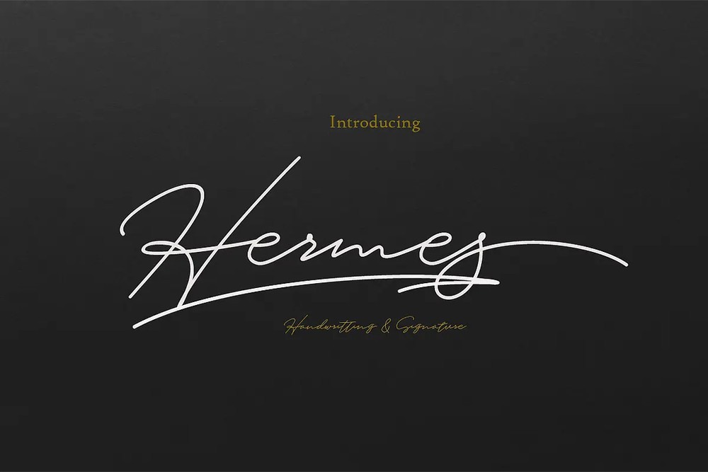فونت امضایی Hermes