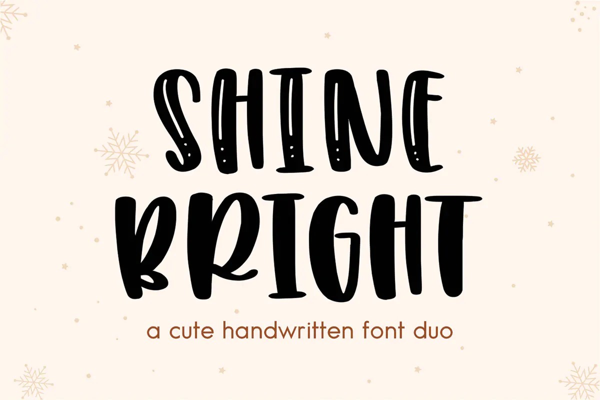 فونت فانتزی و جالب Shine Bright
