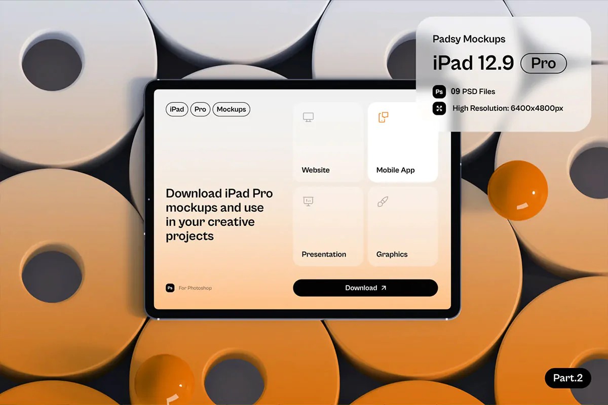 موکاپ iPad Pro - 9 فایل