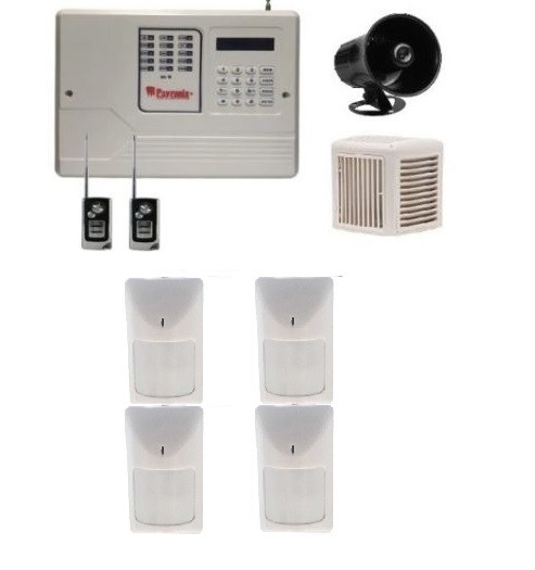 پکیج کامل دزدگیر اماکن سیمکارتی پایرونیکس 4 چشمی