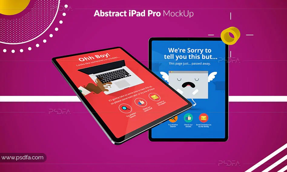 موکاپ انتزاعی تبلت آیپد پرو - Abstract iPad Pro MockUp