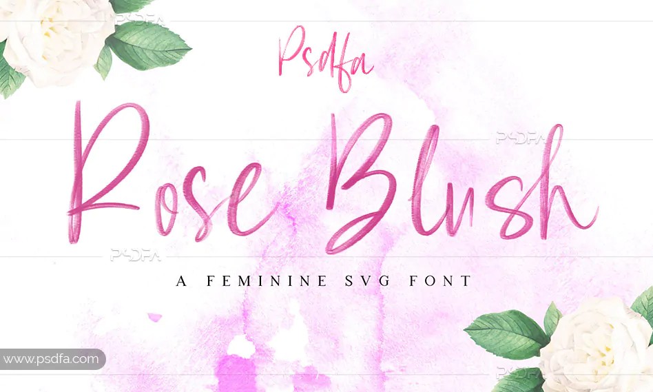 فونت انگلیسی دستنویس و قلمویی Rose Brush SVG Font