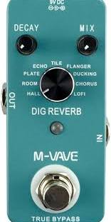 🎼 یونیت افکت ریورب حرفه‌ای M-Vave Reverb Pedal