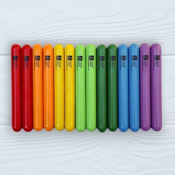 چوبک رنگی دو عددی Colored Claves