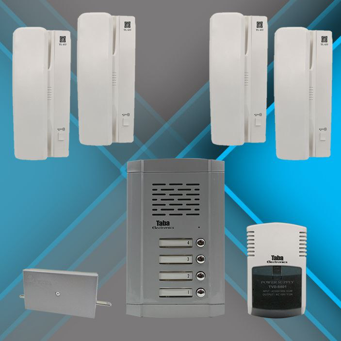 پکیج کامل آیفون صوتی 4 واحدی تابا TL-633