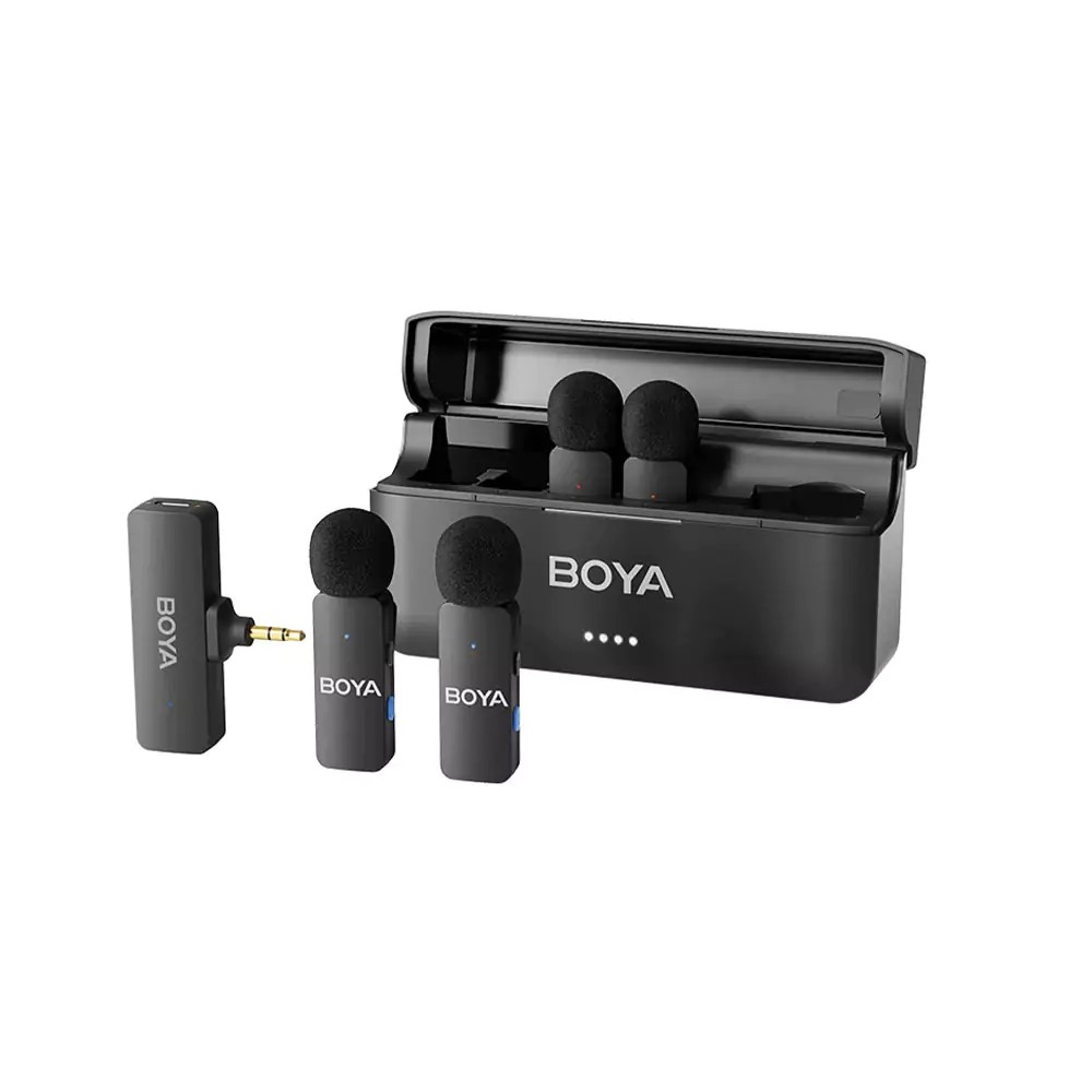 میکروفون بی‌سیم چهار‌کاربره بویا BOYA BY-V4 Wireless Microphone For RX 3.5MM