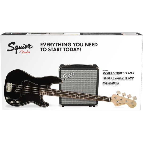 SQUIER AFFINITY PRECISION PJ PACK – Black