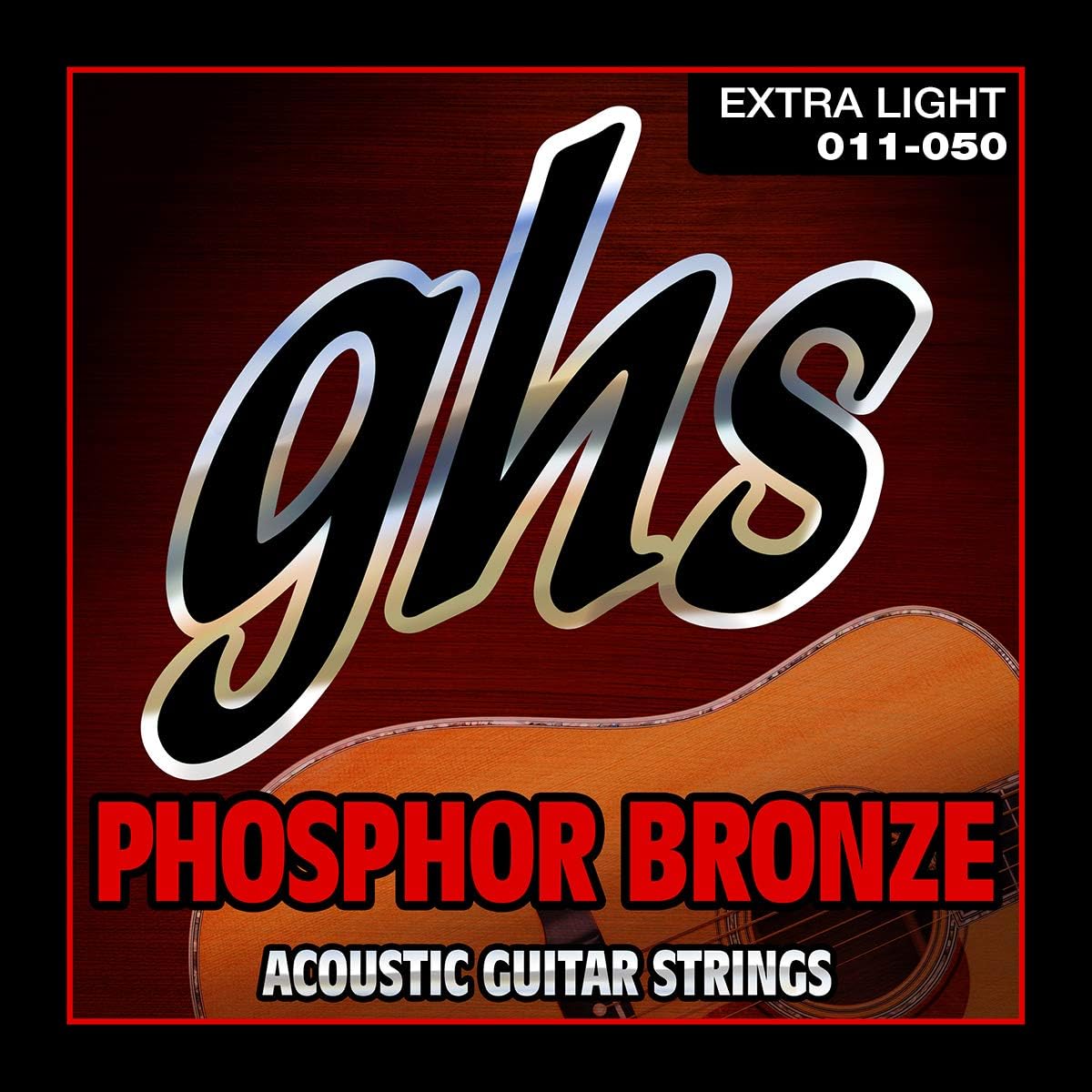 GHS Phosphor Bronze Acoustic Guitar Strings 11-50 Gauge