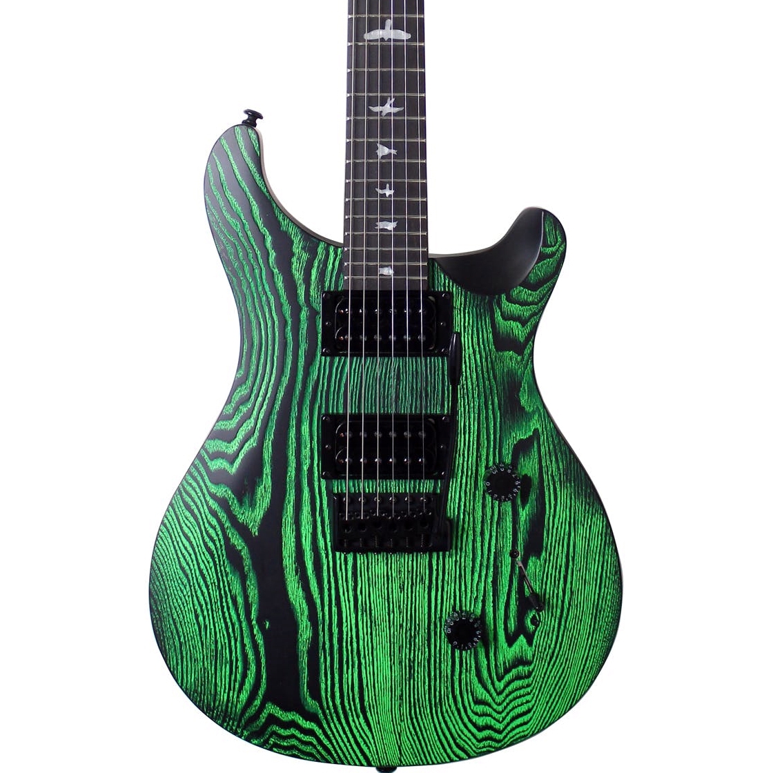 PRS SE Custom 24 Ltd Sand Blasted Swamp Ash Electric Guitar Emerald korea