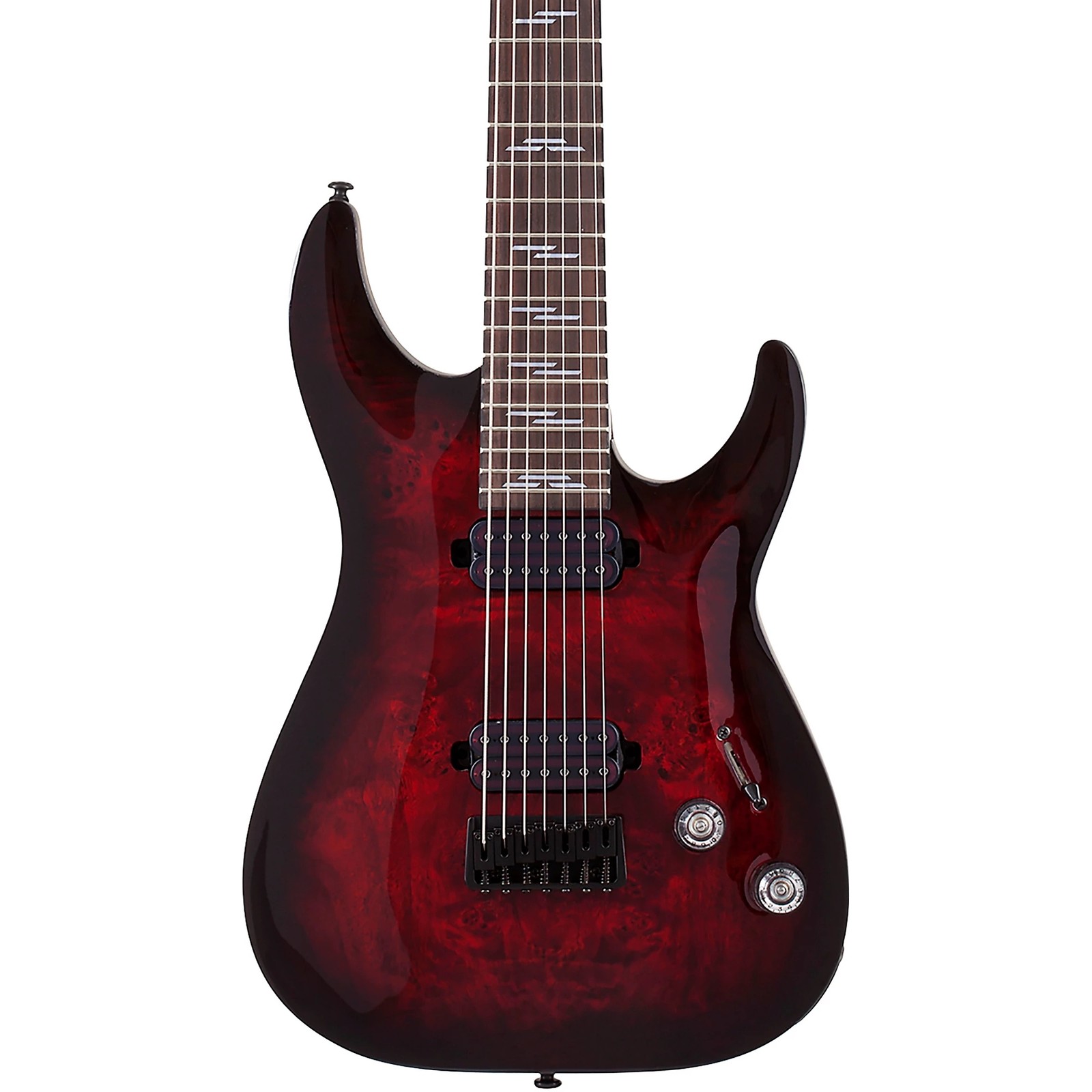 Schecter Omen Elite 7 Electric Guitar Black Cherry Burst