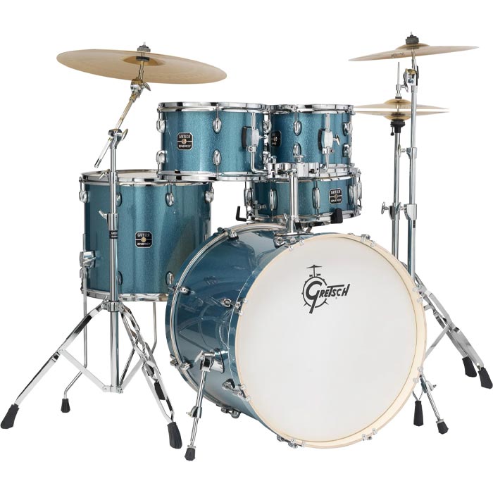 Gretsch Drums Energy 5-piece Drum Set-Blue Sparkle