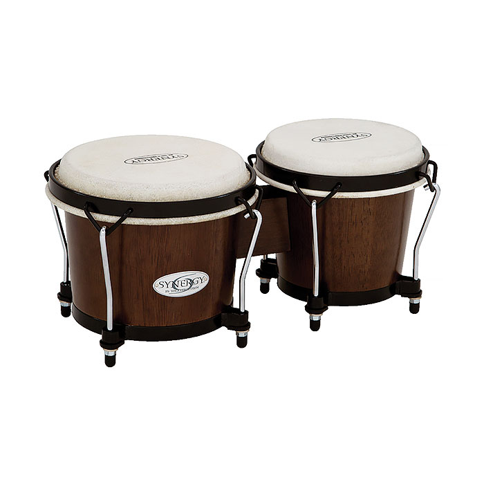 بانگو چوبی تاکو مدل Toca Synergy Wood Bongos NEW Finishes-Tobacco