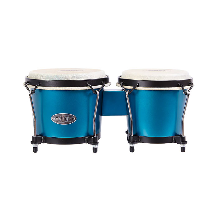 Toca Synergy Wood Bongos NEW Finishes-Ocean Blue