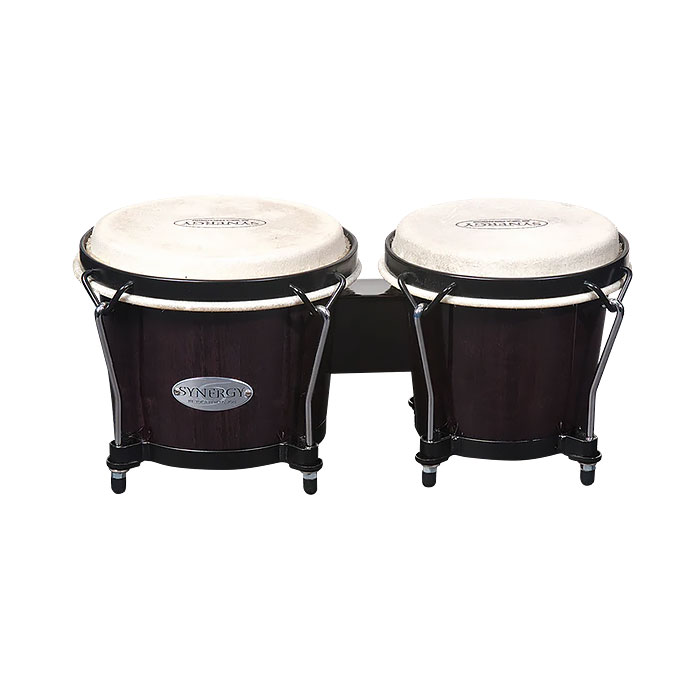 Toca Synergy Wood Bongos NEW Finishes-Black
