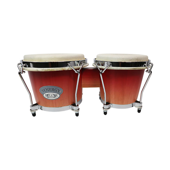 Toca Synergy Deluxe Bongos-Wine Fade