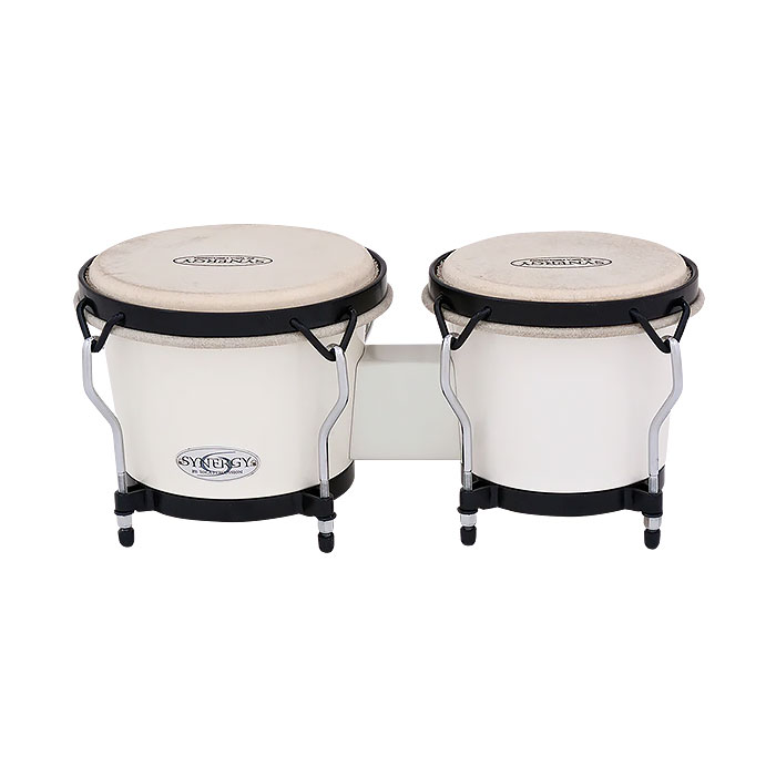 Toca Synergy Synthetic Bongos-White