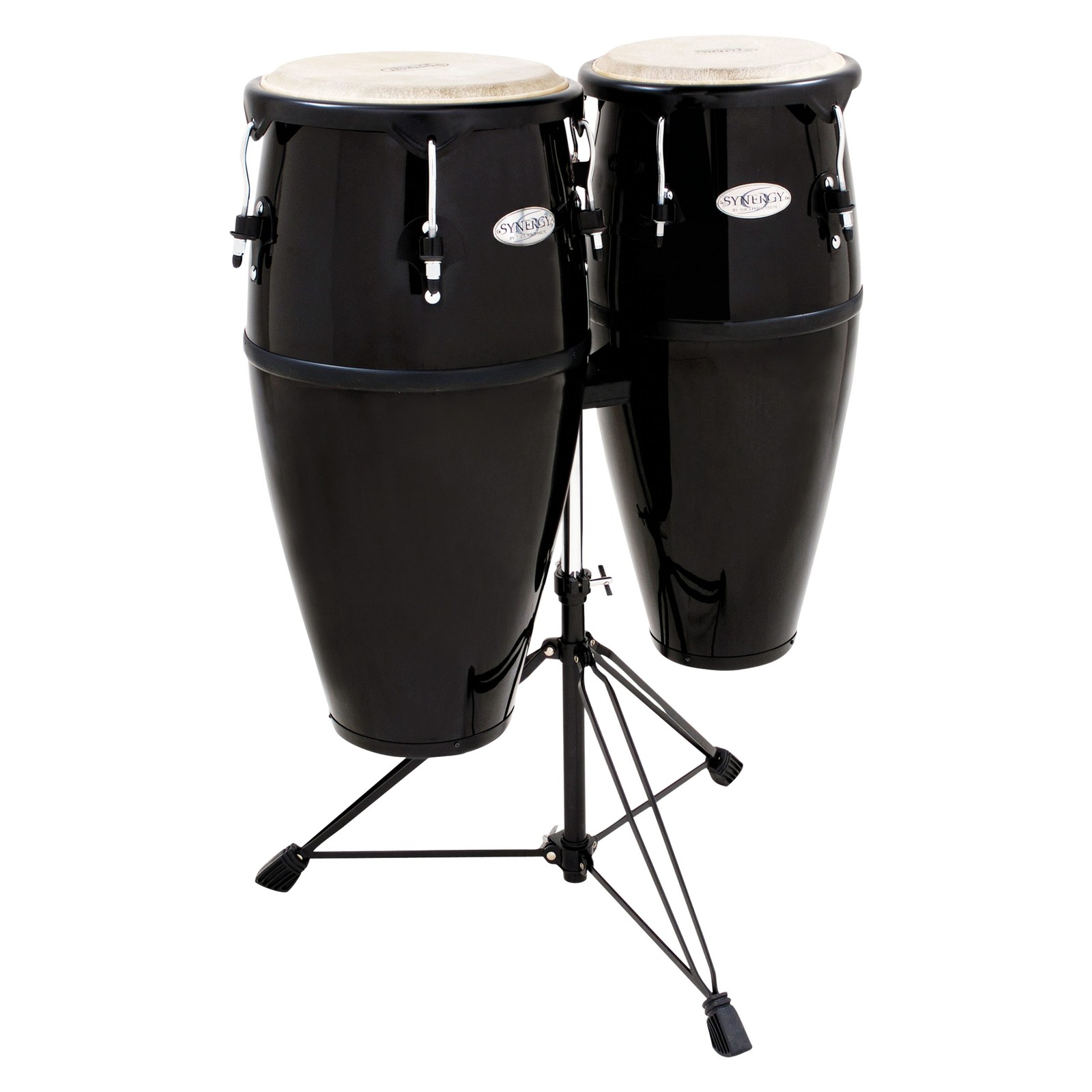 Toca Percussion Synergy Series Fiberglass Congas Black