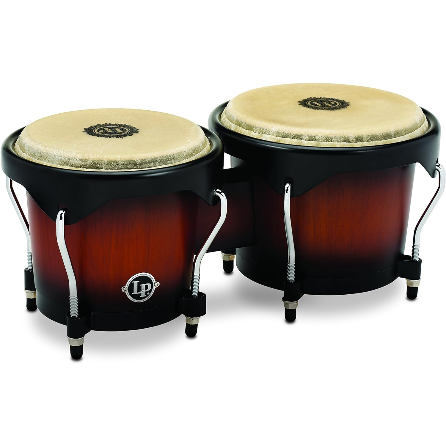 Latin Percussion City Wood Bongos Vintage Sunburst