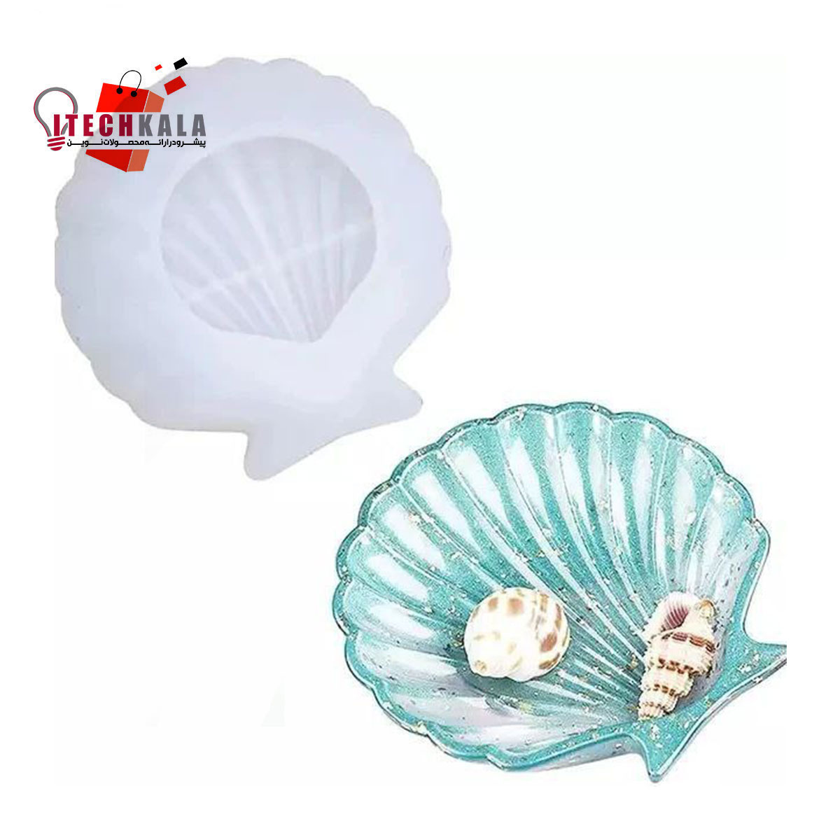 قالب سیلیکونی صدف لبه دار