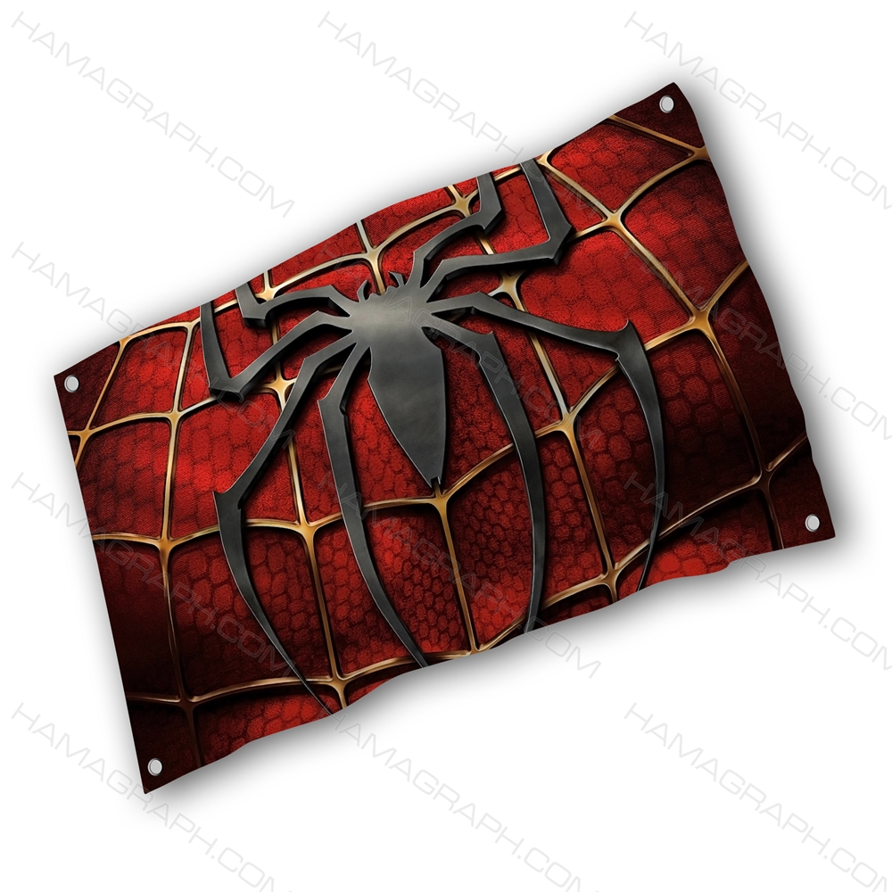 پرچم با طرح spider man