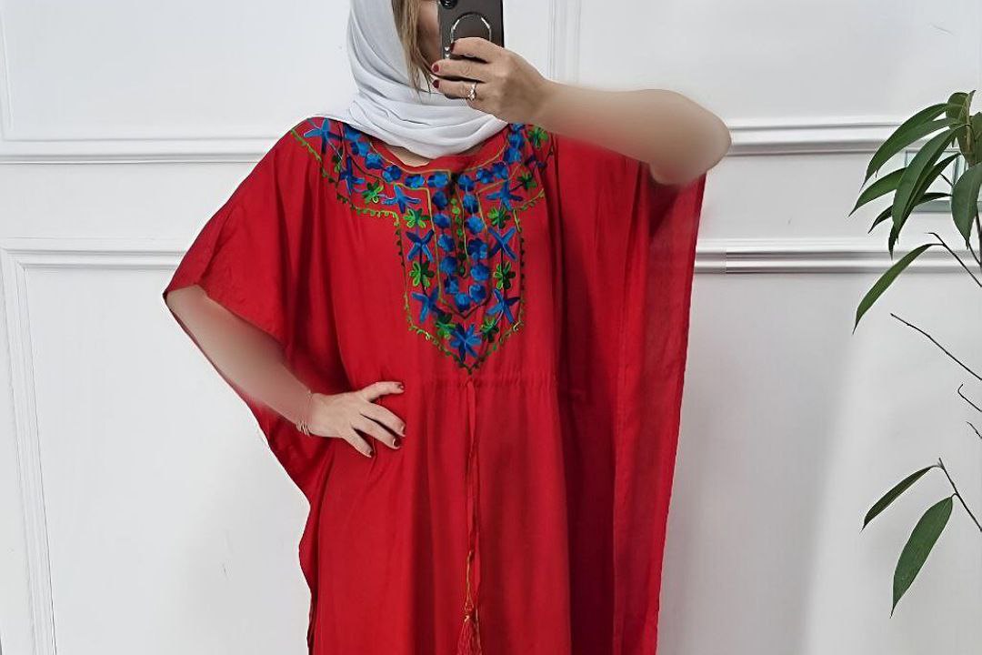 پانچ ساحلی نخی خامه دوزی وارداتی طرح لیدا/کد824