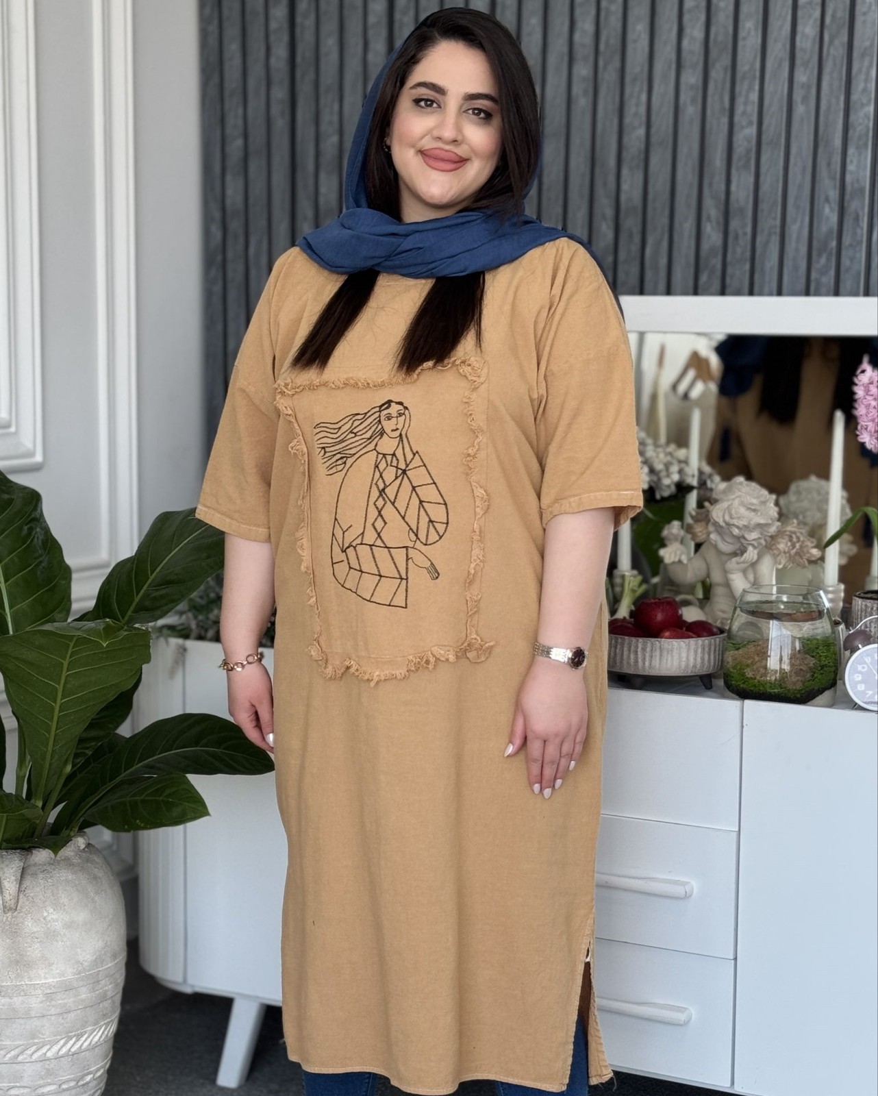 پانچ جلو تیکه دوزی کد 033
