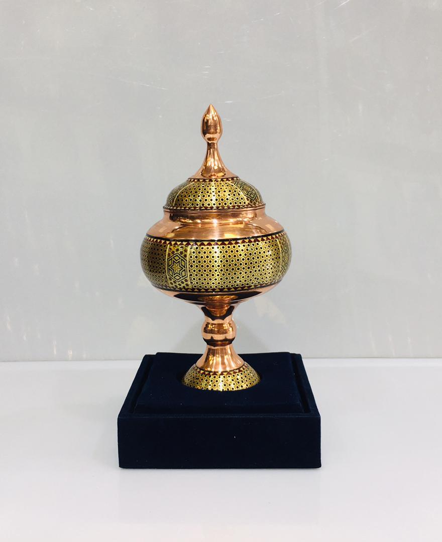 شکلاتخوری مس و خاتم