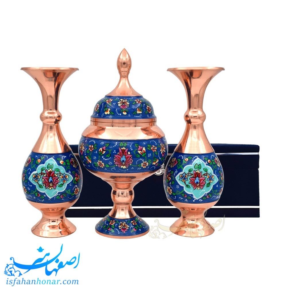 ست کادویی صنایع دستی مسی نقاشی