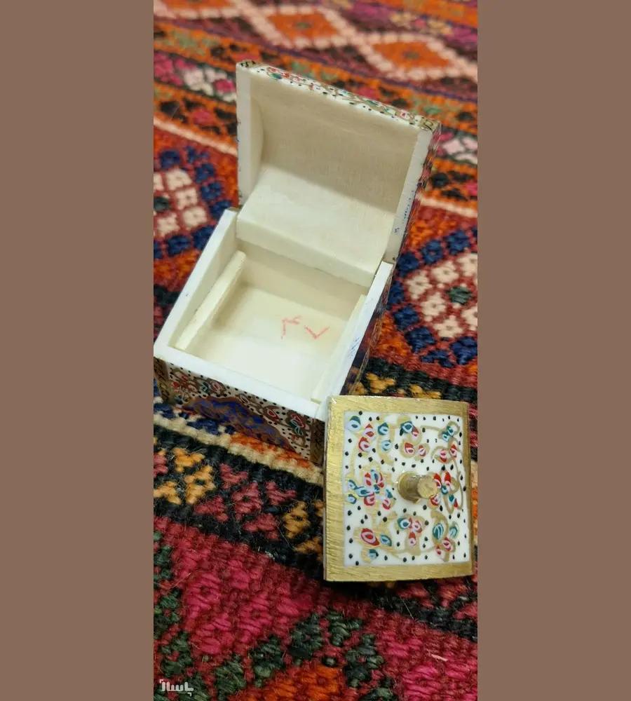 جزئیات محصول جعبه جواهرات استخوان شتر نقاشی مینیاتور پک 6 عددی