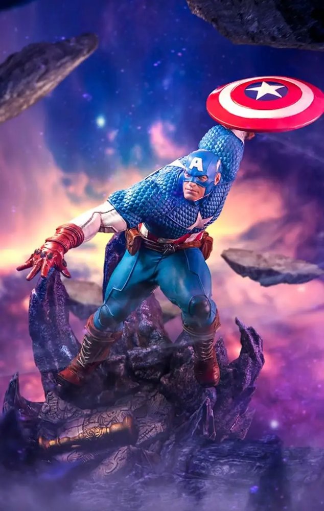 مجسمه کاپیتان آمریکا - دیورامای | INFINITY GAUNTLET - CAPTAIN AMERICA | آیرون استودیو