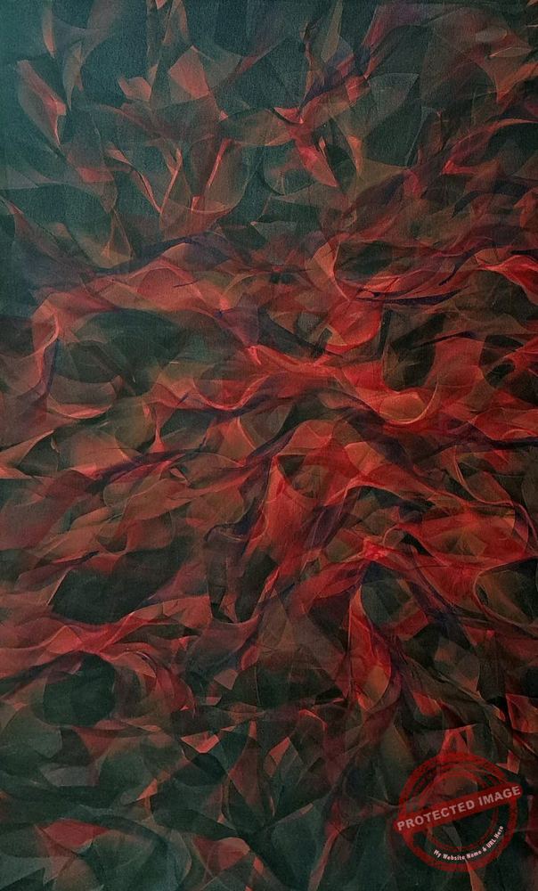 Flame acrylic painting - Iranian Art Holding