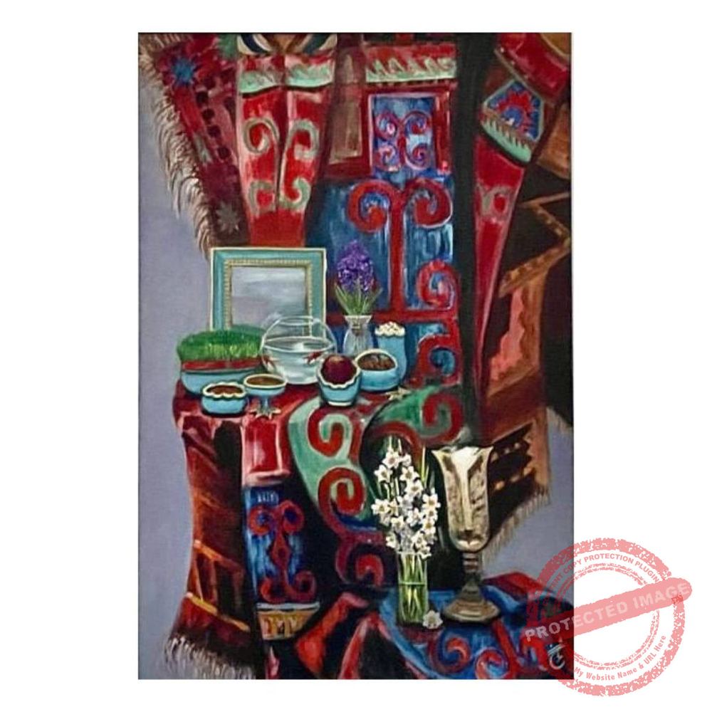 Haft Sin oil painting - Iranian Art Holding