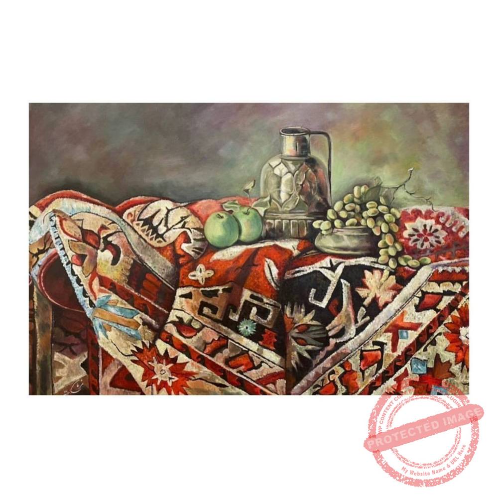 Color painting in carpet color - Iranian Art Holding