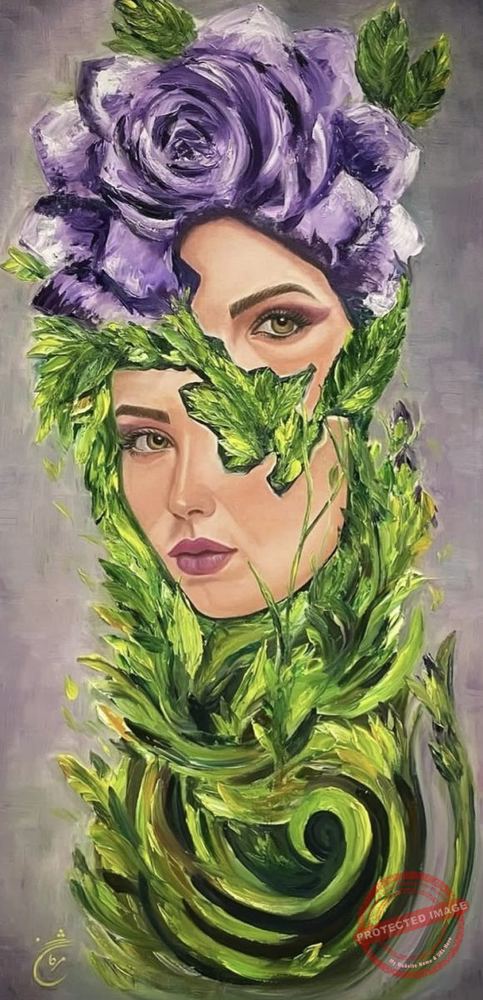Painting with the idea of flourishing - Iranian Art Holding