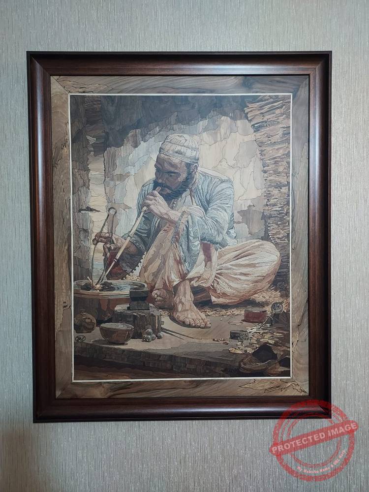 Arab jeweler mosaic panel - Iranian Art Holding