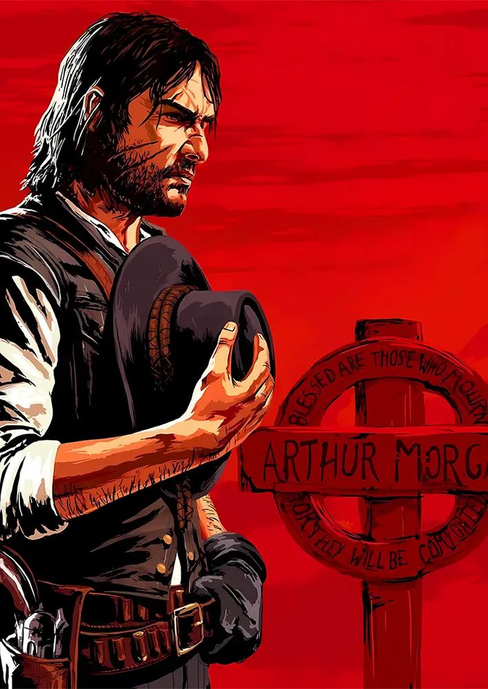 متال پوستر بازی Red Dead Redemption کد N209