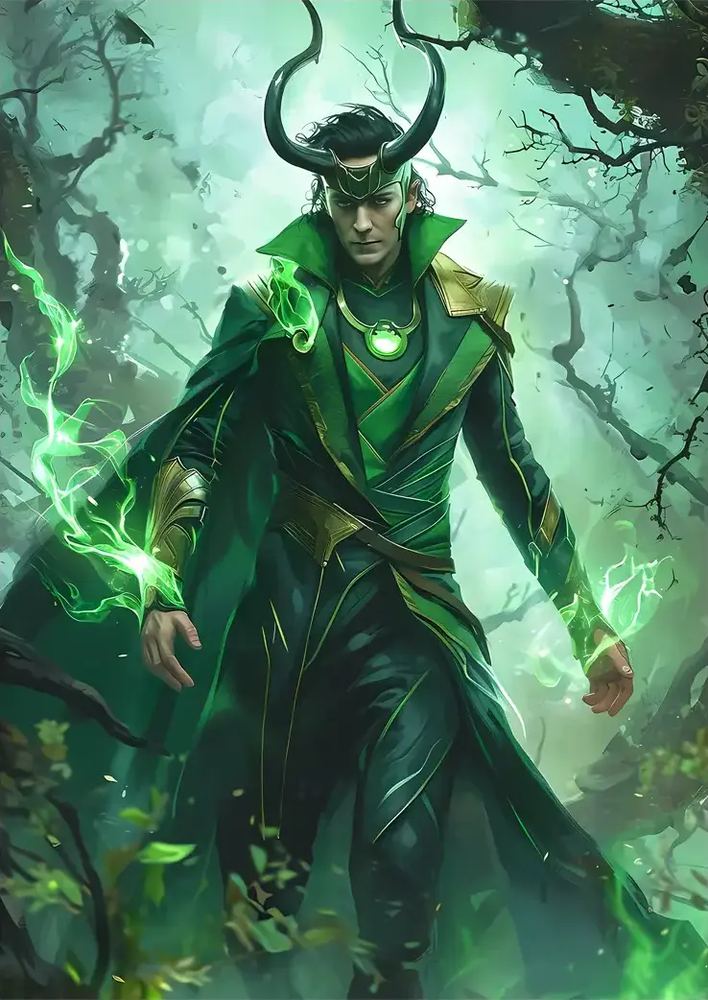 متال پوستر شخصیت Loki کد N404