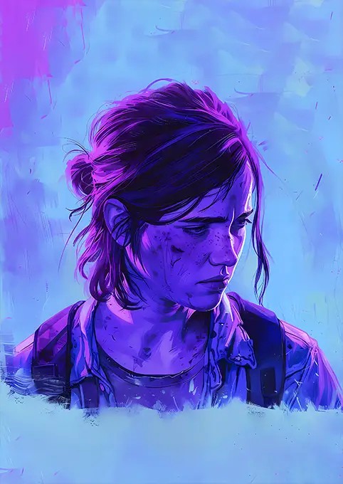 متال پوستر بازی The Last Of Us طرح شخصیت Ellie کد N214