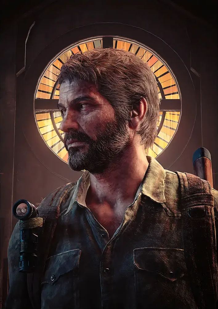 متال پوستر بازی The Last Of Us طرح شخصیت Joel کد N210