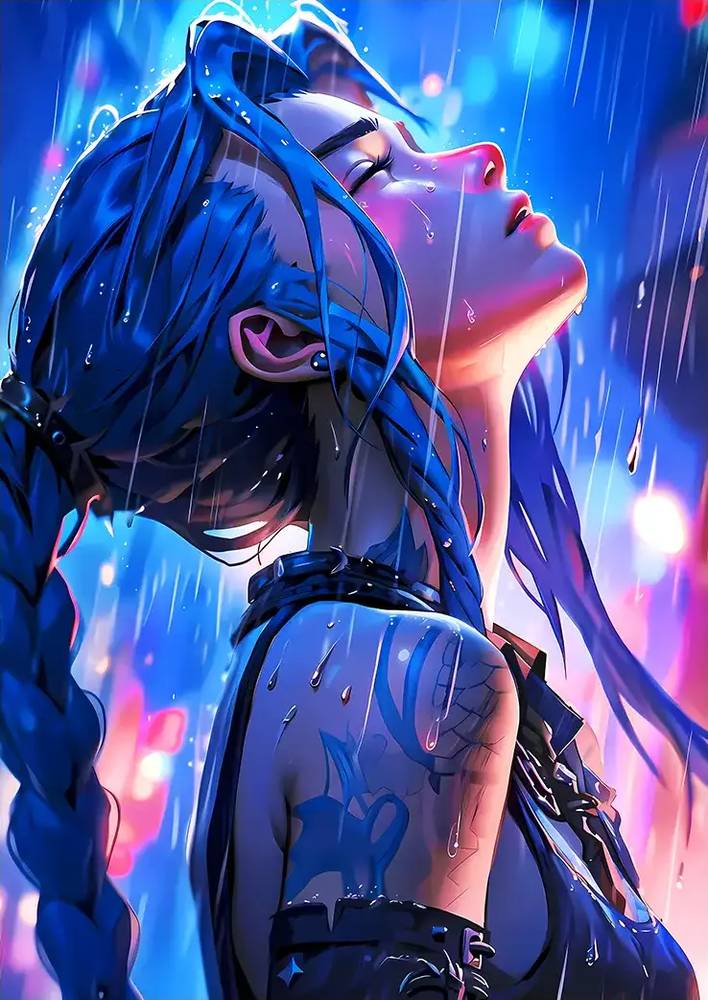 متال پوستر سریال Arcane شخصیت Jinx کد N001