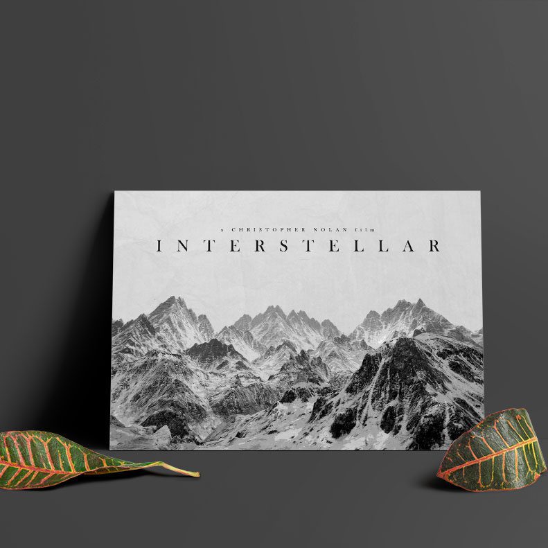 متال پوستر طرح میان ستاره ای (Interstellar)