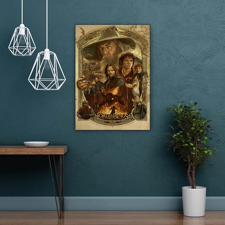 متال پوستر طرح ارباب حلقه ها (The Lord of the Rings)