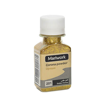 mariwork پودر اکلیل 60 میل طلایی 201