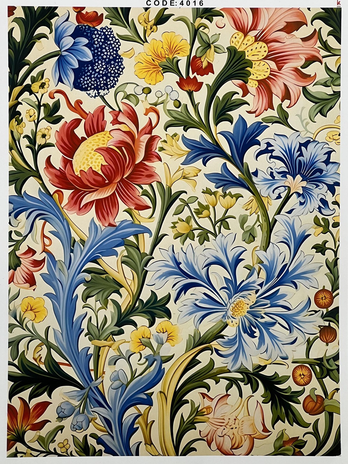 ترانسفر زمینه کد 4016 سایز 30*40