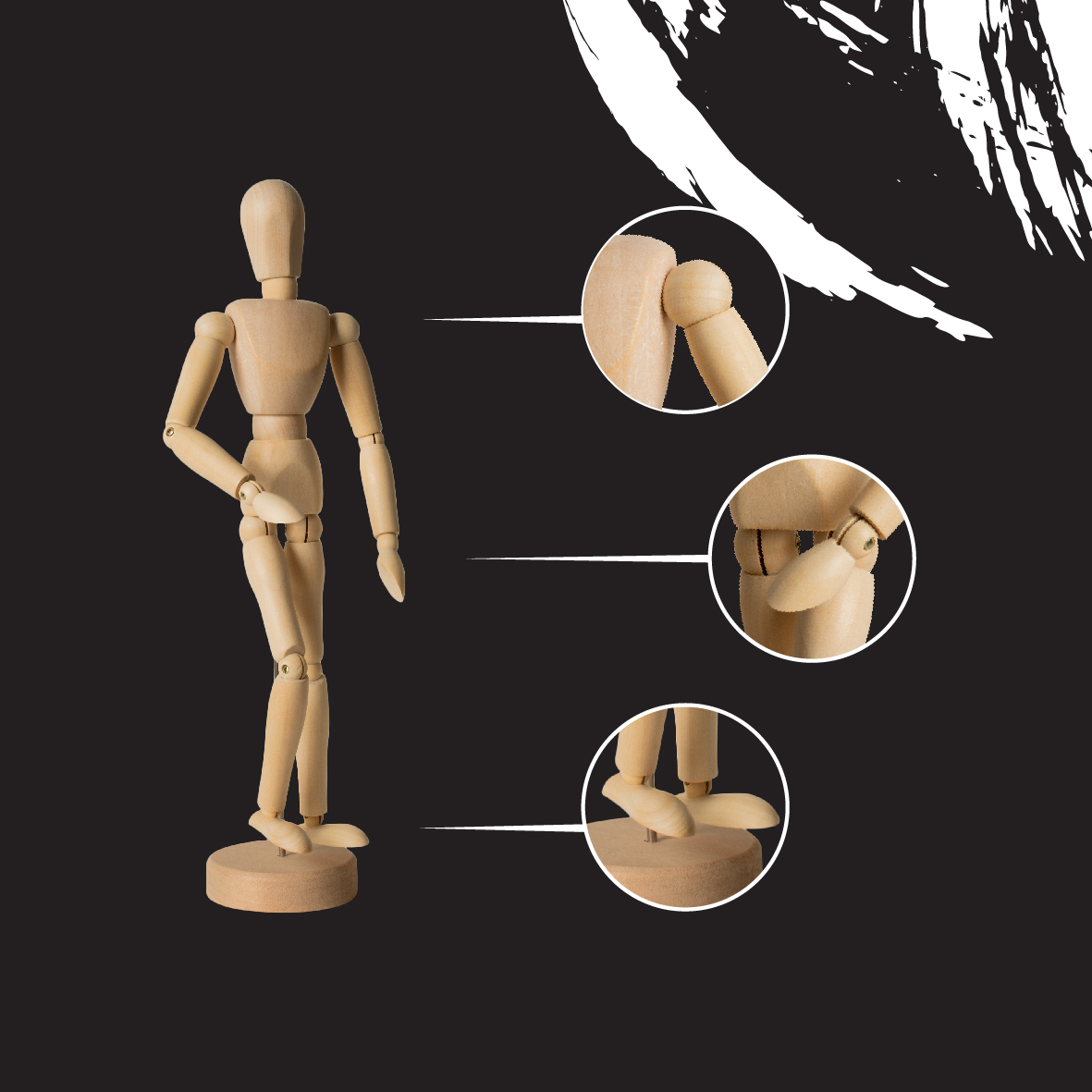 فیگور آدمک چوبی طراحی