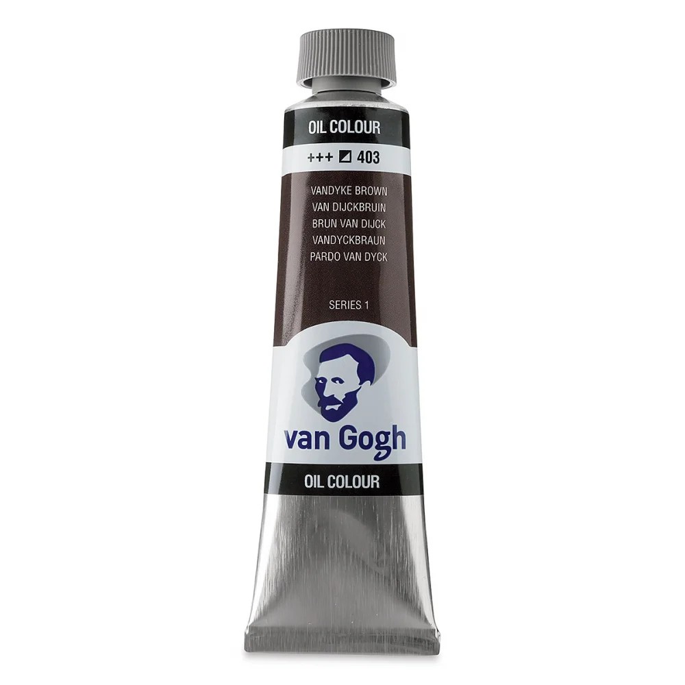 رنگ روغن 40 میل Vandyke Brown کد 403 سری 1 ونگوگ