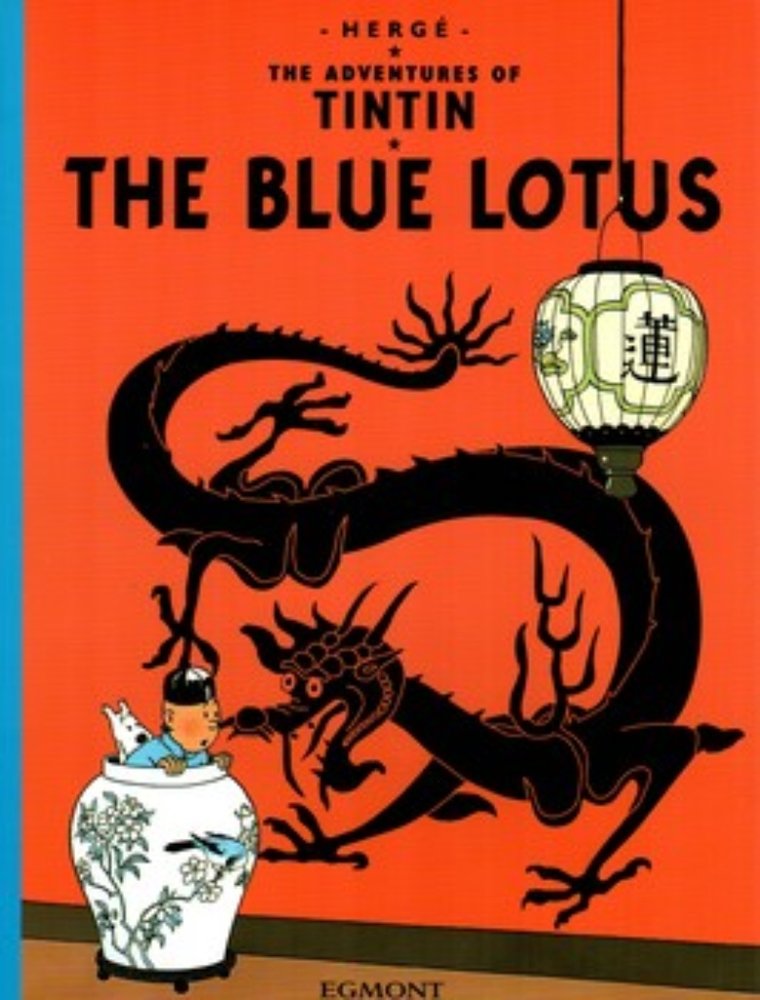 The adventures of Tintin - the blue lotus (رحلی-شمیز)