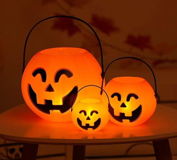 🎃 سطل تزیینی کدو هالووین؛