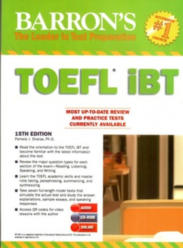 TOEFL iBT - Barrons + CD (رحلی-شمیز)